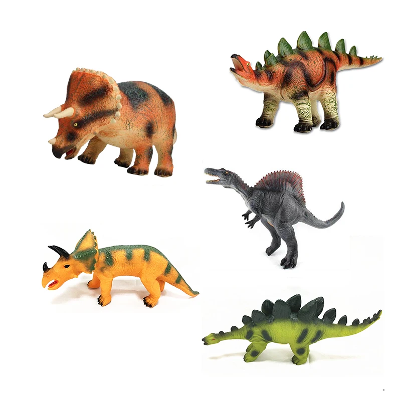 Fashion Squeeze toy Custom Dinosaur Toys Animal Funny Hard Realistic Plastic Big Dinosaur Diy model Toys for boy