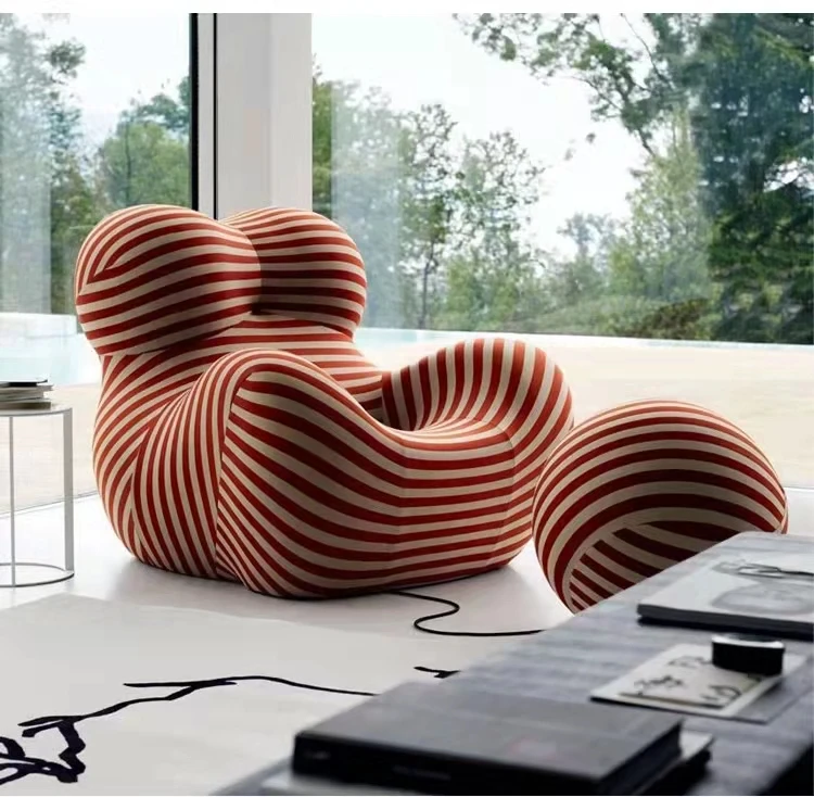 Домашняя гостиная современная интерьерная креативная одноместная кресла с откидывающейся спинкой новый дизайн кресло повседневное тканевое кресло