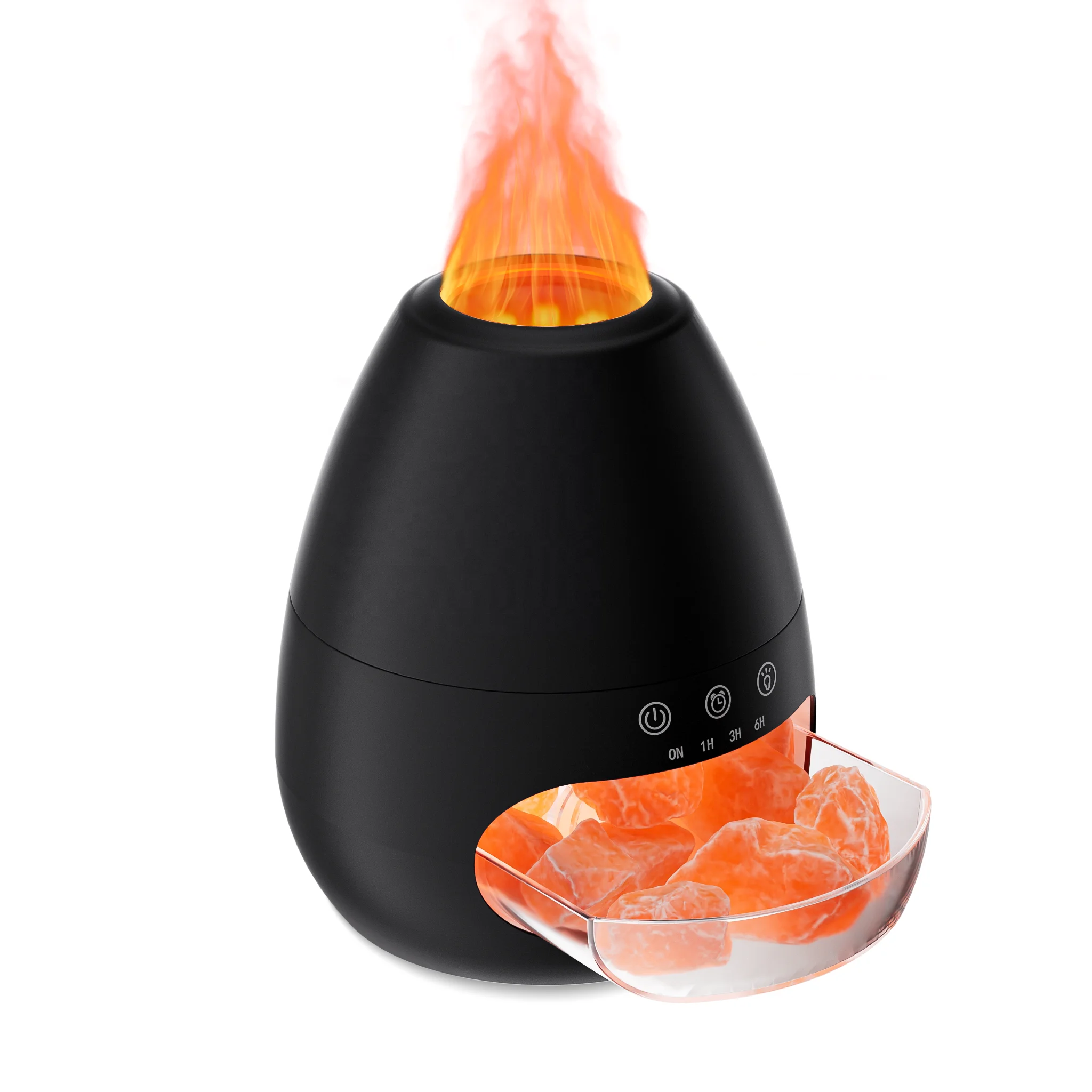 Wholesale New Himalayan Salt Stone Simulation Flame Air Freshener Pure Essential Oil Aroma Diffuser Scenting Smell