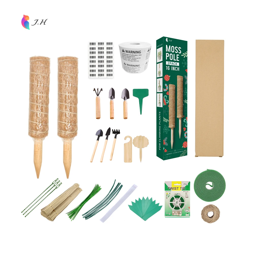 Amazon Hot Sale 30cm 12Inch sphagnum moss pole for plants monstera coconut silk palm