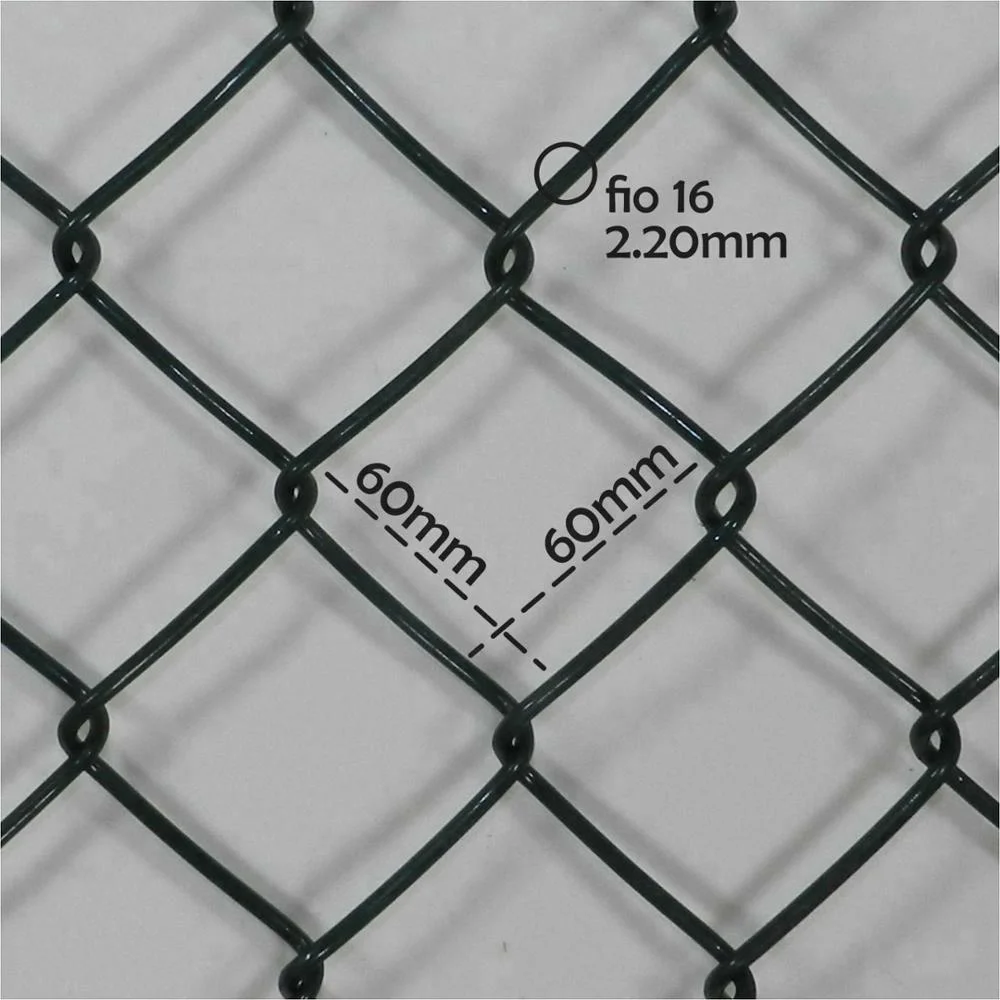 Heavy Duty PVC Coated & Galvanized Chain Link Wire Mesh Fence Farm Garden Slope Protection Chain Link Fencing