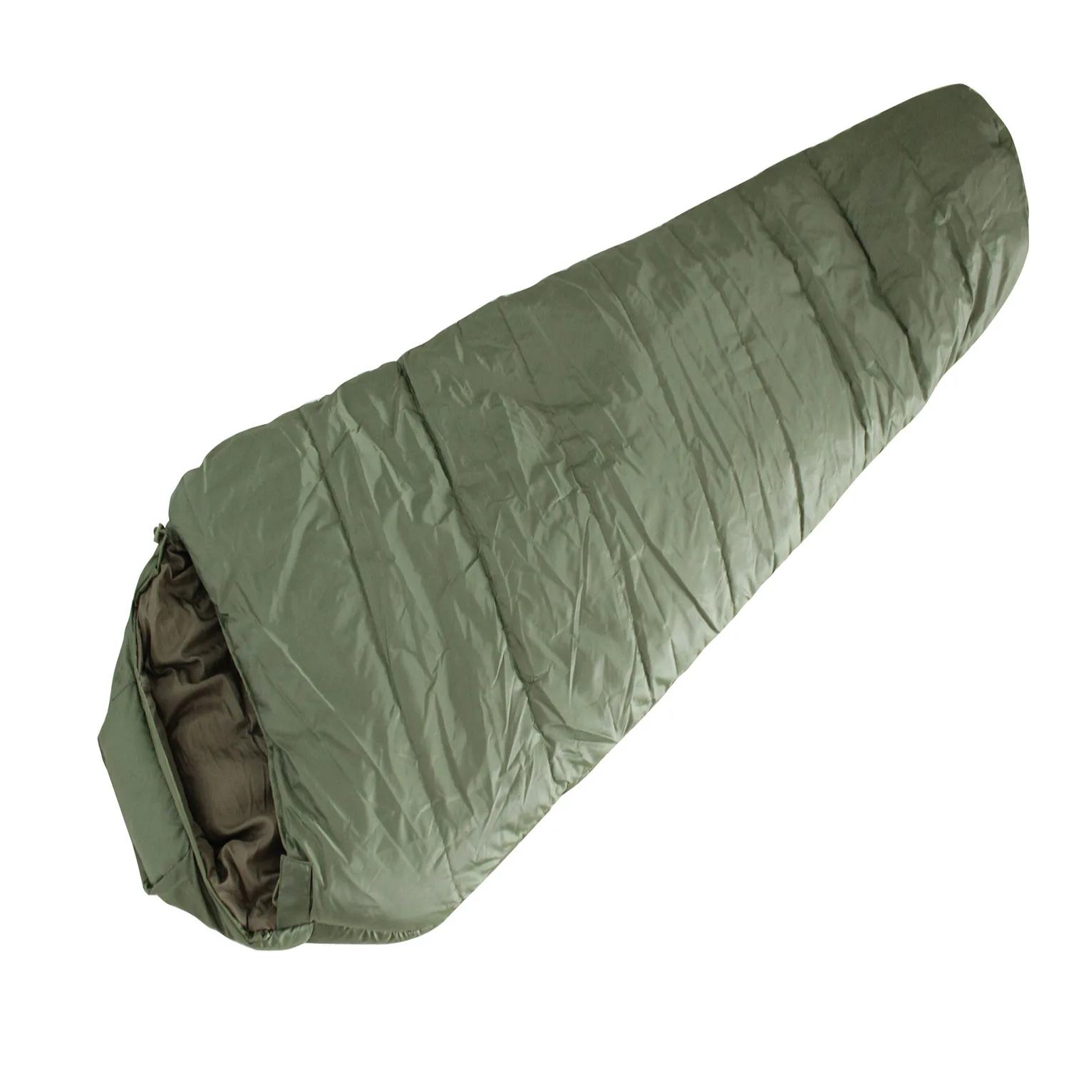 2021 sleeping bag outdoor camping travel plus-sized adult thickened cold protection warm army green mummy camping sleeping bag
