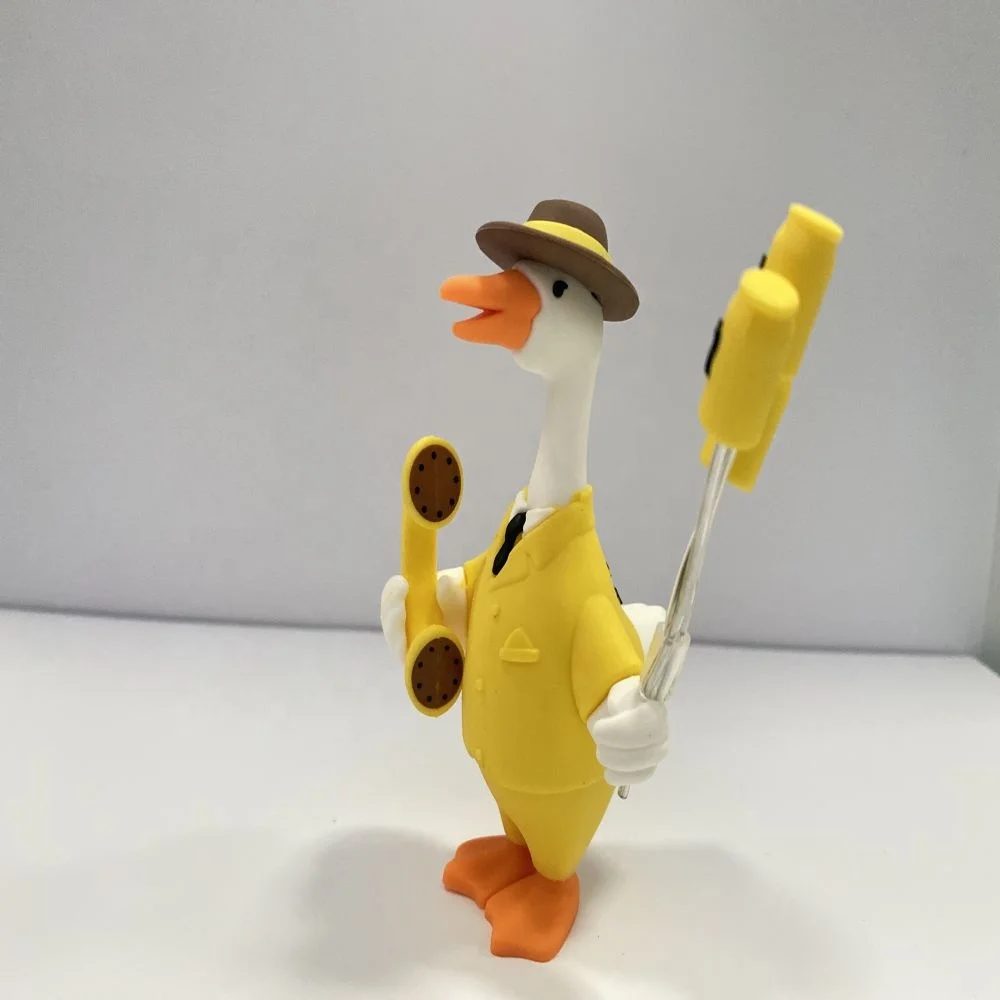 Желтая Утка 3D мягкая ПВХ Резина рекламные подарки Мультяшные персонализированные мягкие экшн-фигурки из ПВХ игрушки куклы