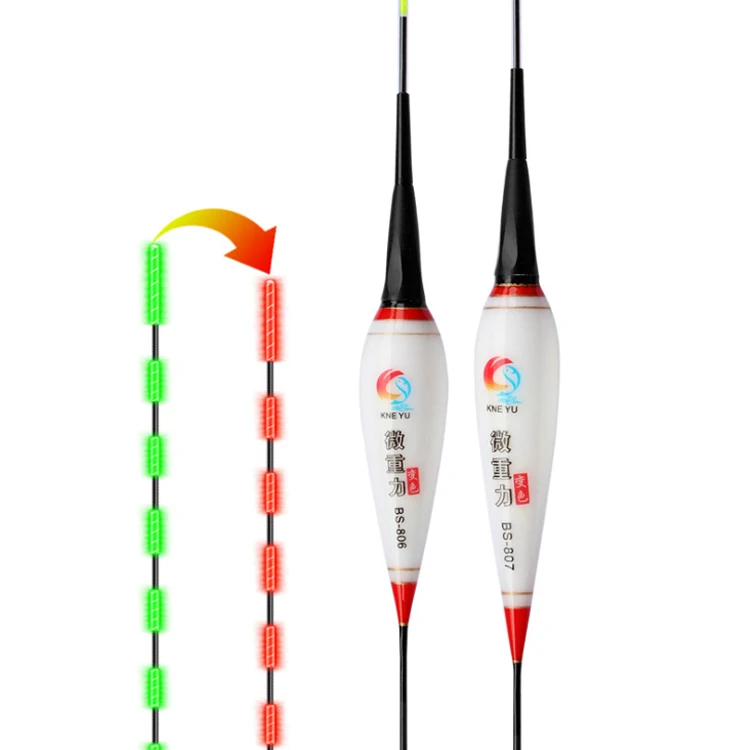 Nano Smart Led Fishing Float Gravity Sensor Fish Bite Remind Buoy Glowing Electric Night Fishing Float With Batteries
