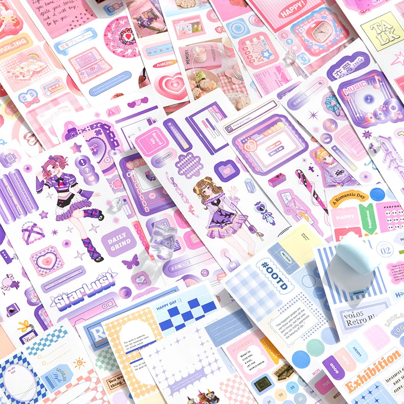 Simno Vintage Scrapbook Stickers 30 Sheets  Sticker Clipping Collage Book for Junk Journaling DIY Craft