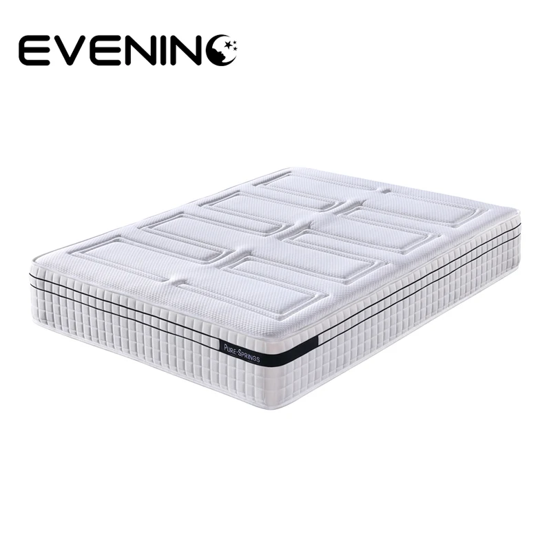 Pocket spring soft Korean hotel roll up  king size memory foam mattress