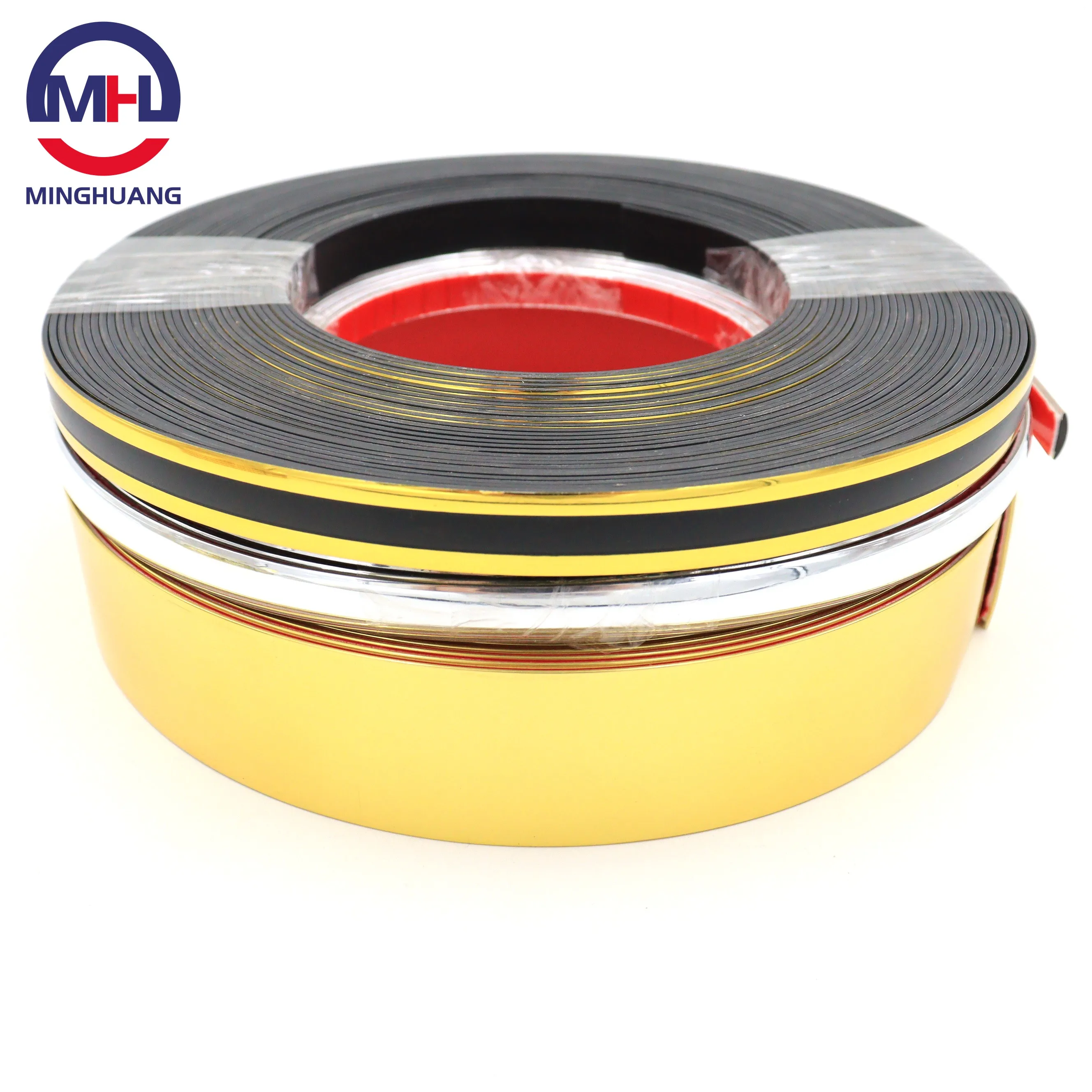 MH 0.4mm-2mm Thickness PVC Decorative Desk Wood Furniture Edge Banding Tape For Cabinet