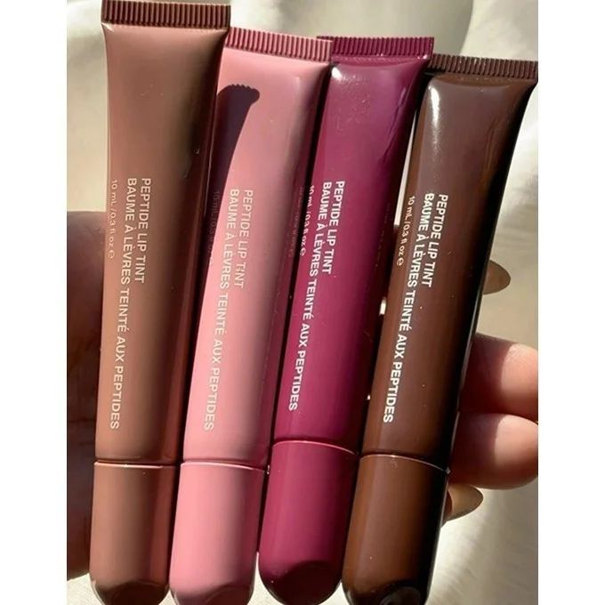 Custom Brand Long-Lasting Lip Scrub Lip Tint Makeup Vegan Herbal Ingredient Lip Gloss with Mineral Gel Gross Feature
