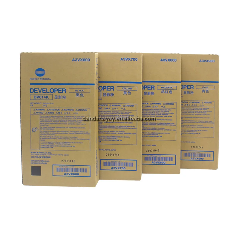 TENGNENG DV614 оригинальный разработчик CYMK для Konica Minolta C1060 C1070 C2060 C2070 C3070 C3080 A3VX600 A3VX700 A3VX800 A3VX900