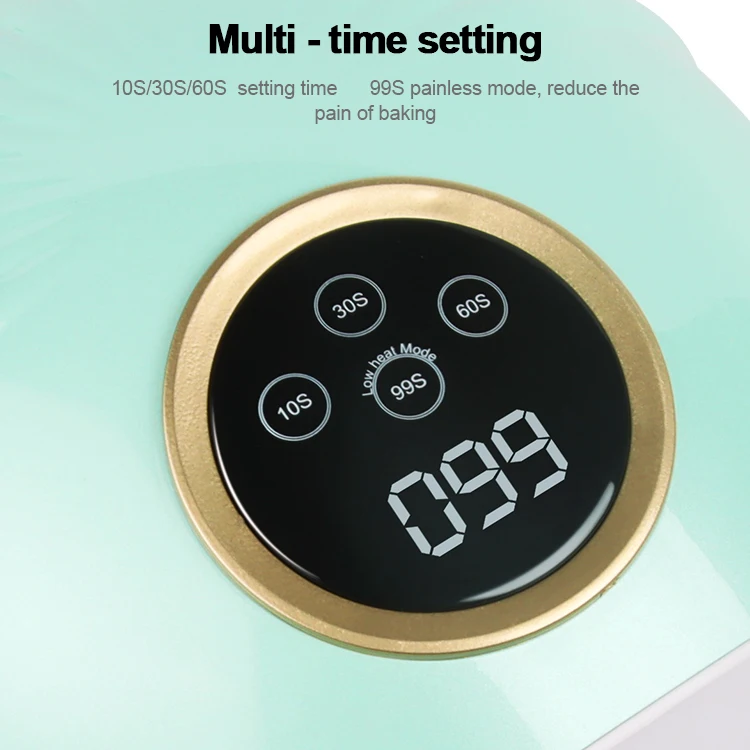 Private Label Professional High Power Touch Screen Rechargeable Gel Nail Polish 48w UV Led Nail Lamp Dryer