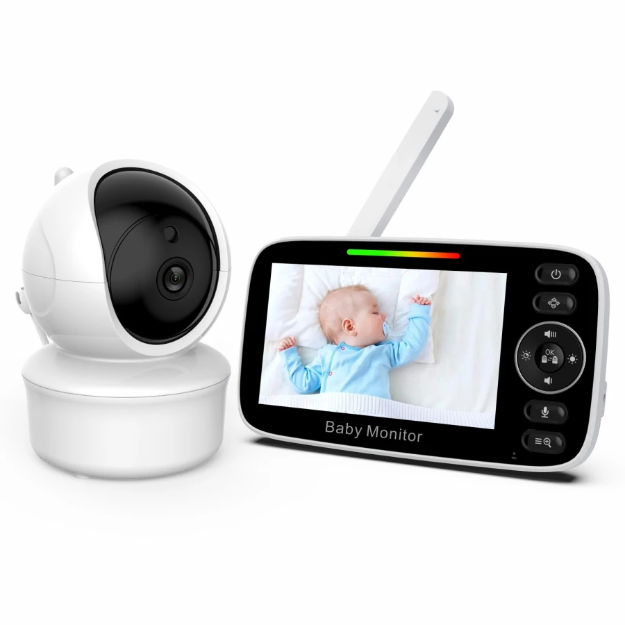 New 4.3 Inch Video Baby Sleeping Monitor Two-Way Audio Long Range Wireless Infrared Night Vision Baby Monitor Camera