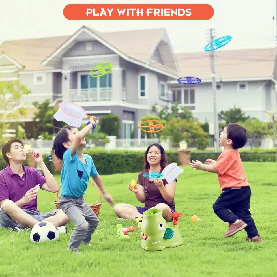 BB Custom Funny Flying Discs Launcher for Kids Outdoor Toys for Kids Ages 4-8 Flying Saucer Toys Games Outdoor Toy