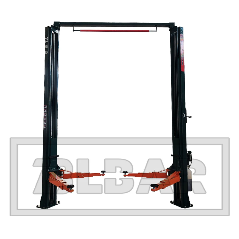 4t Asymmetry Automatic Hydraulic Workshop Auto 2 Two Post Gantry Car Lifting Machine Clear Floor Hoist