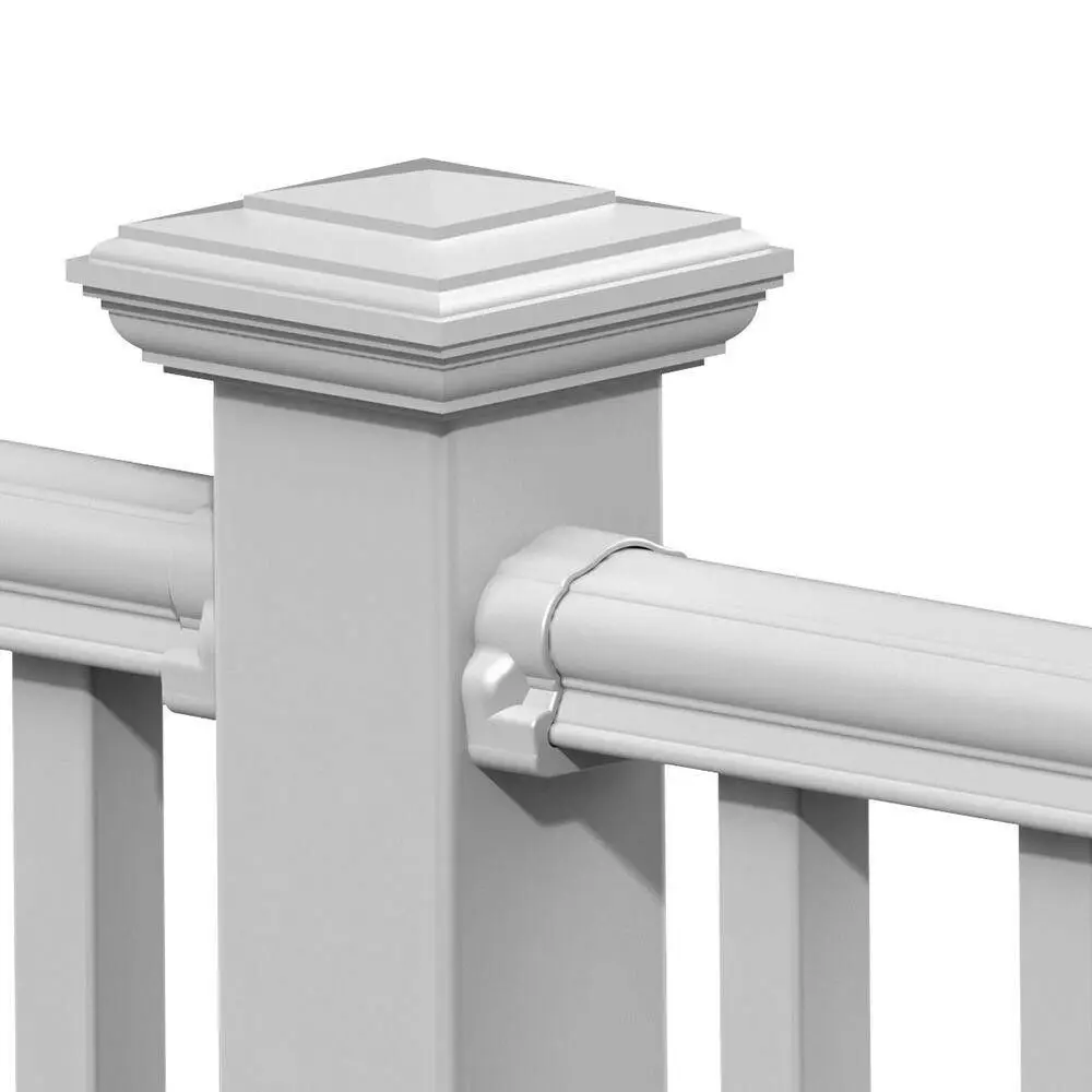 Fentech factory manufactured pvc plastic balcony stair railing