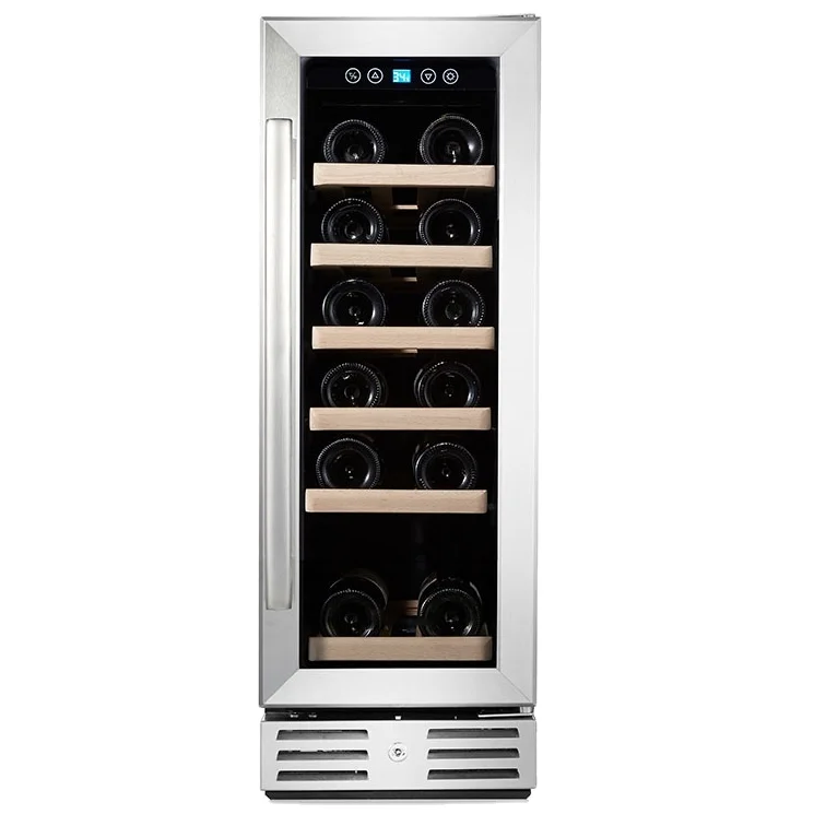 2021 red wine refrigerator wine cooler 19 bottles wholesale single zone temperature control wine cooler
