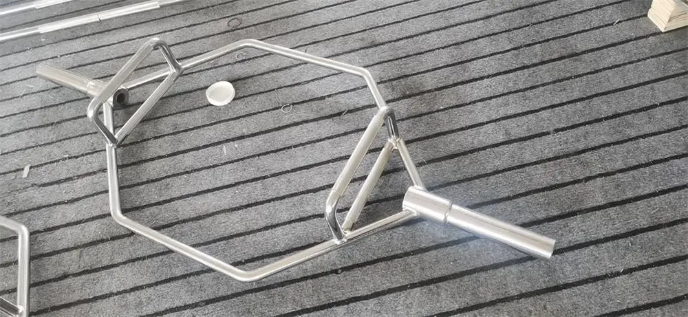 High quality Gym Weight Lifting Hexagon Hard Tie Rod  Fitness Accessories Deadlift Barbell