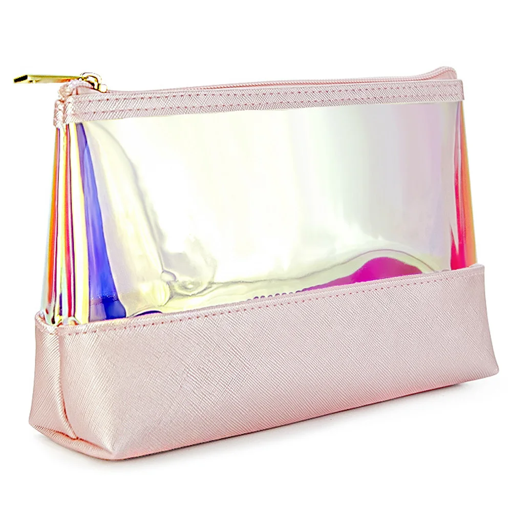 High Quality Iridescent Shining Wash Bag For Women Waterproof Travel Toiletries Funky Cosmetic Bag As Makeup Bag