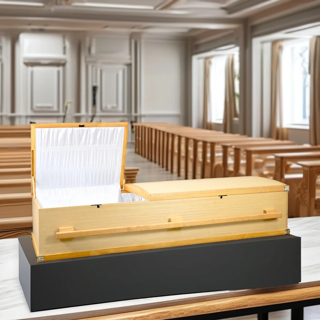 Industrial Coffin DLP Molding Technology Core Funeral Supplies New DSP Brand Foldable Flat Lid Vietnam-Made 3-Year Warranty