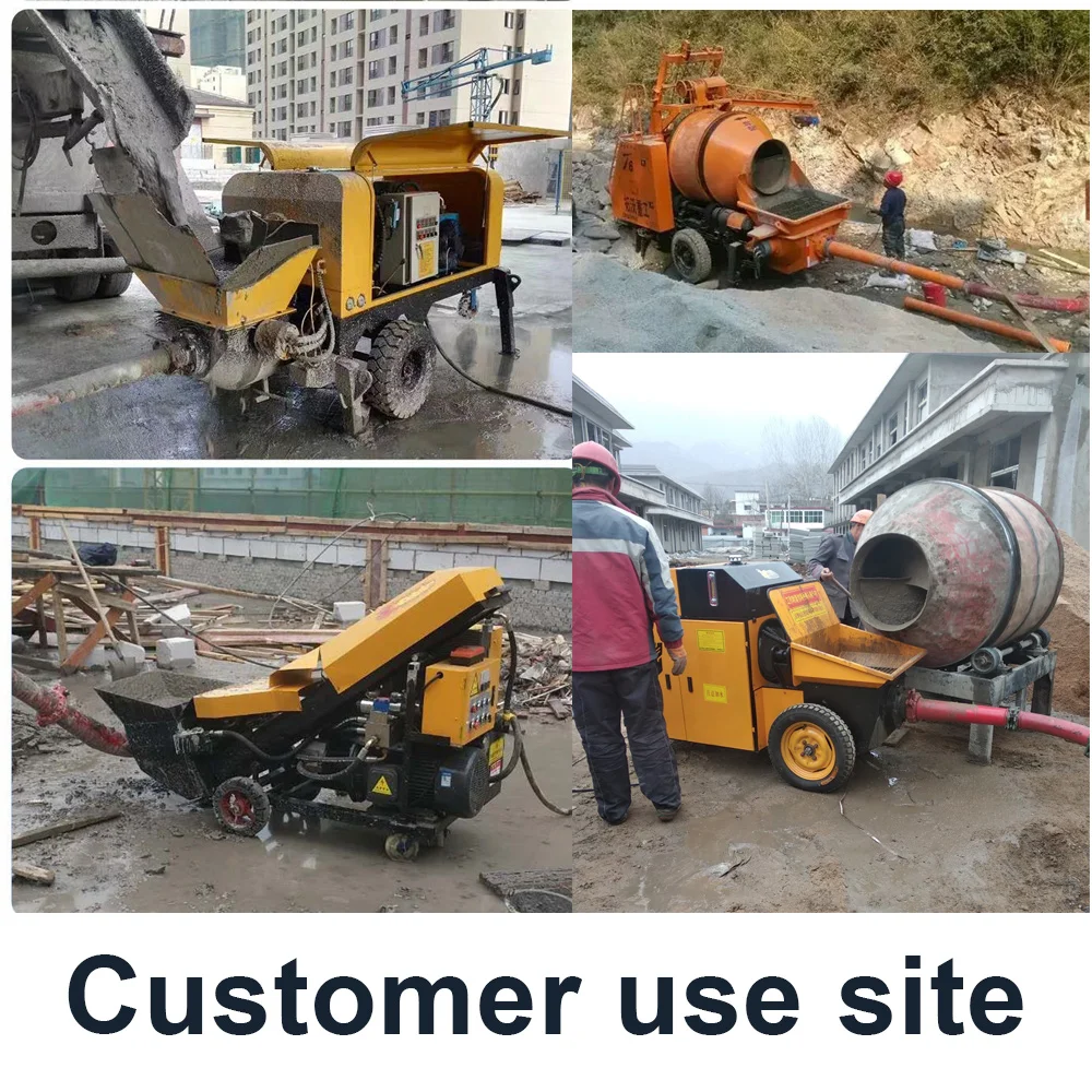 Diesel Concrete Mixer With Pump And Concrete Mixer Diesel Concrete Trailer Pump Mobile Diesel Engine Concrete Pump