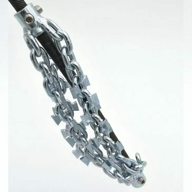 
LEADFEN with carbide-tip drain cleaning cutter DN125mm pipe cleaning knocker 8mm flexible push snake cable pipeline dredge tools 