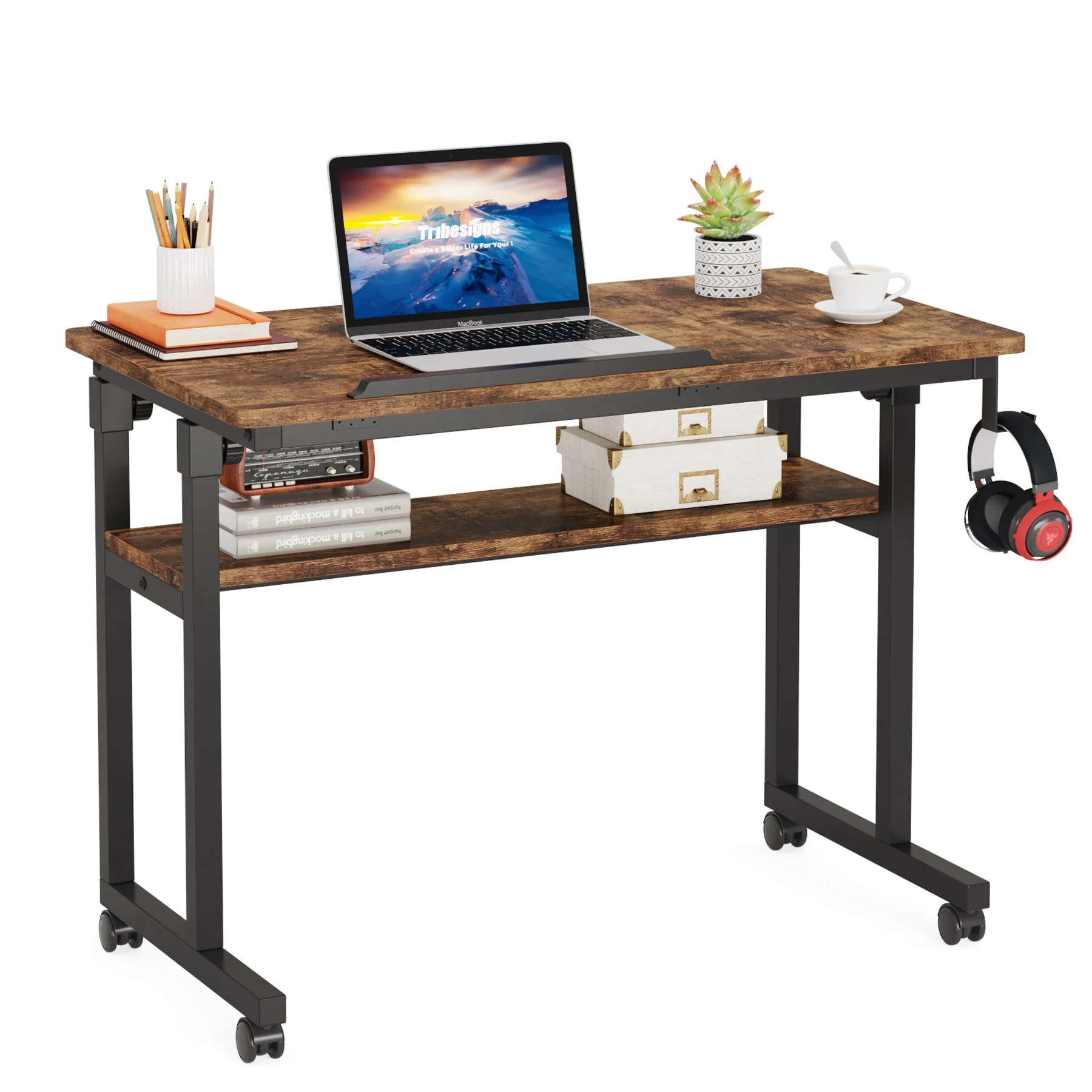 Складной деревянный стол для ноутбука