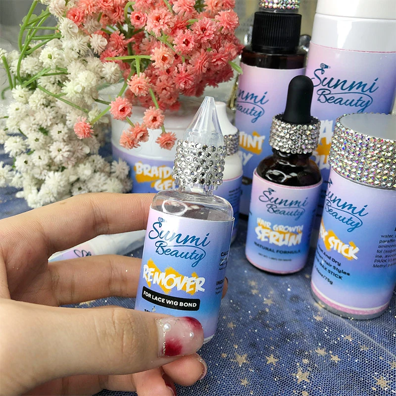 Best Selling Private Label Hair Mousse Lace Tint Hair Growth oil Glue Remover Lace Wig Glue Spray Wigs Install Kit