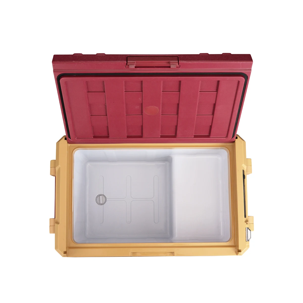 IR42 small 45L portable electronic control camping mobile car fridges convenient 12V DC compressor reliable handle refrigerator