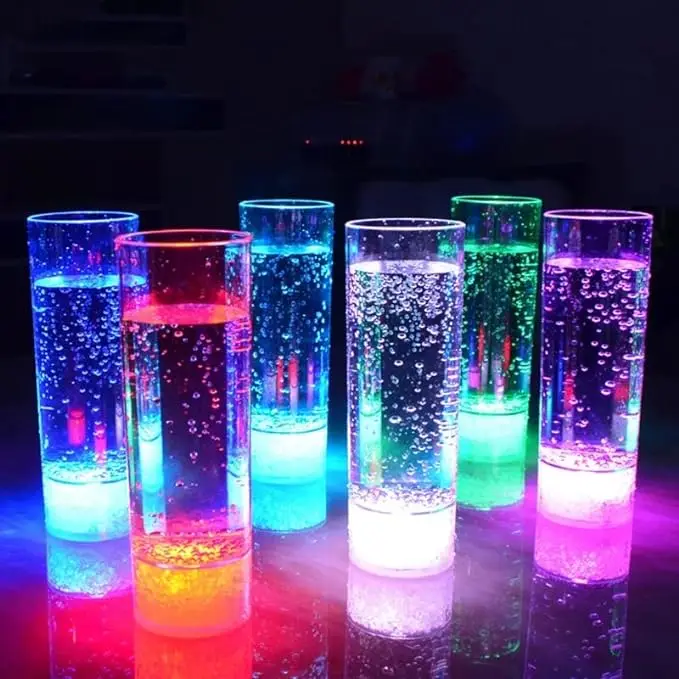 KS 400ml Glow In The Dark Water Liquid Activated Color Changing Light Up Neon Party Supplies Drinking Flashing LED Cup for KTV
