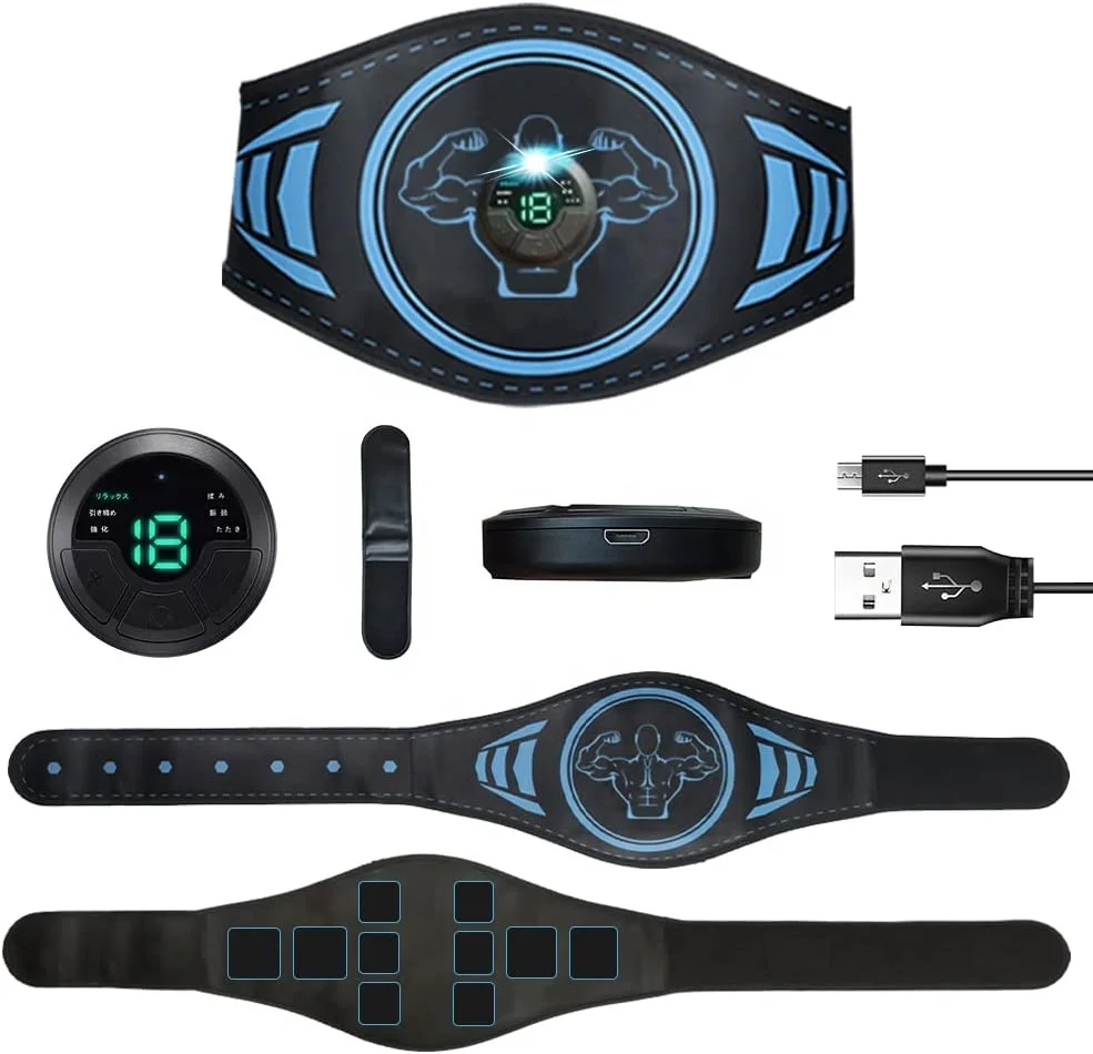 2023 best selling products health other massage products ems training slimming vibrating belt abdomen abs toning belt