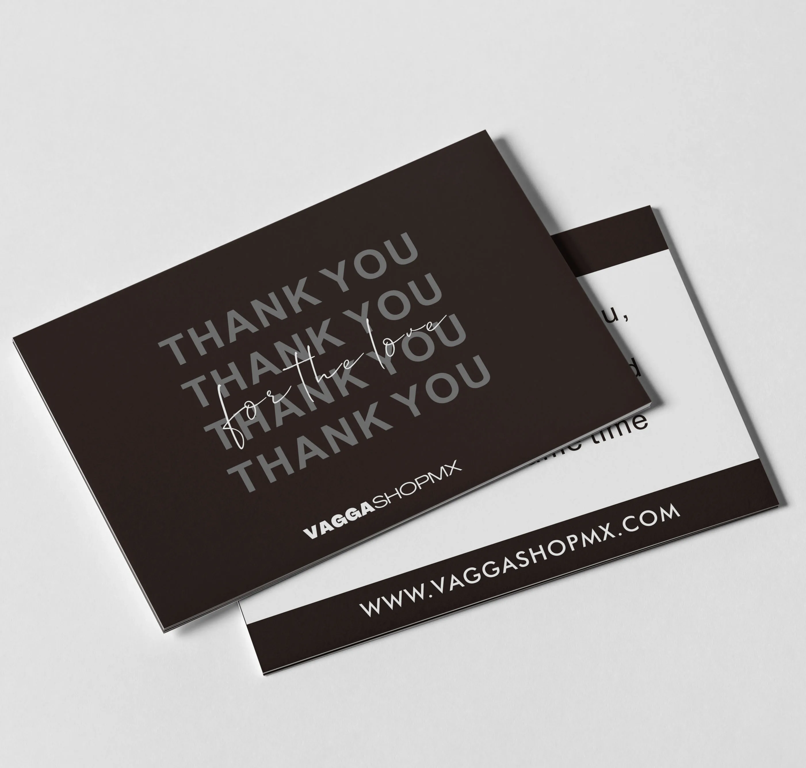 Customized printed business greeting card luxury thank you card custom black postcard