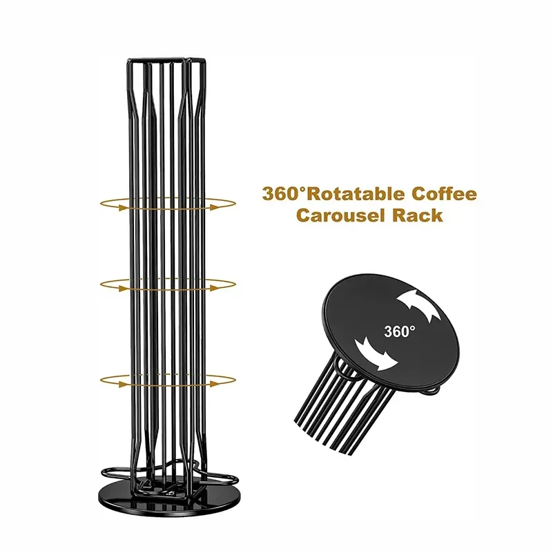 new design modern gold rotating mobile coffee capsule holder for sale