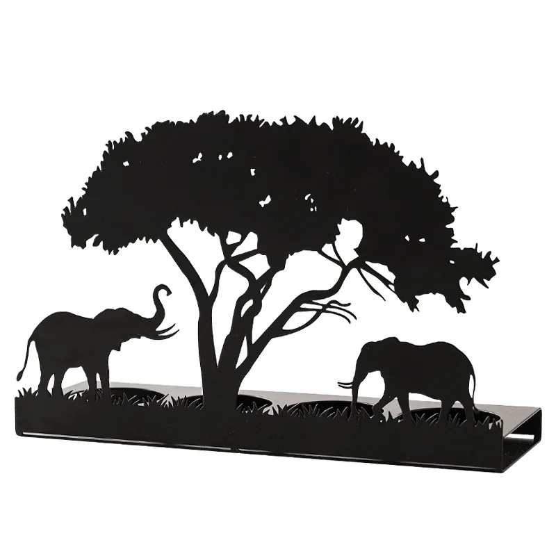 Creative Metal Christmas Ornaments Elephant Elk Giraffe Metal Ornaments Home Decor Luxury Christmas Metal Candlestick