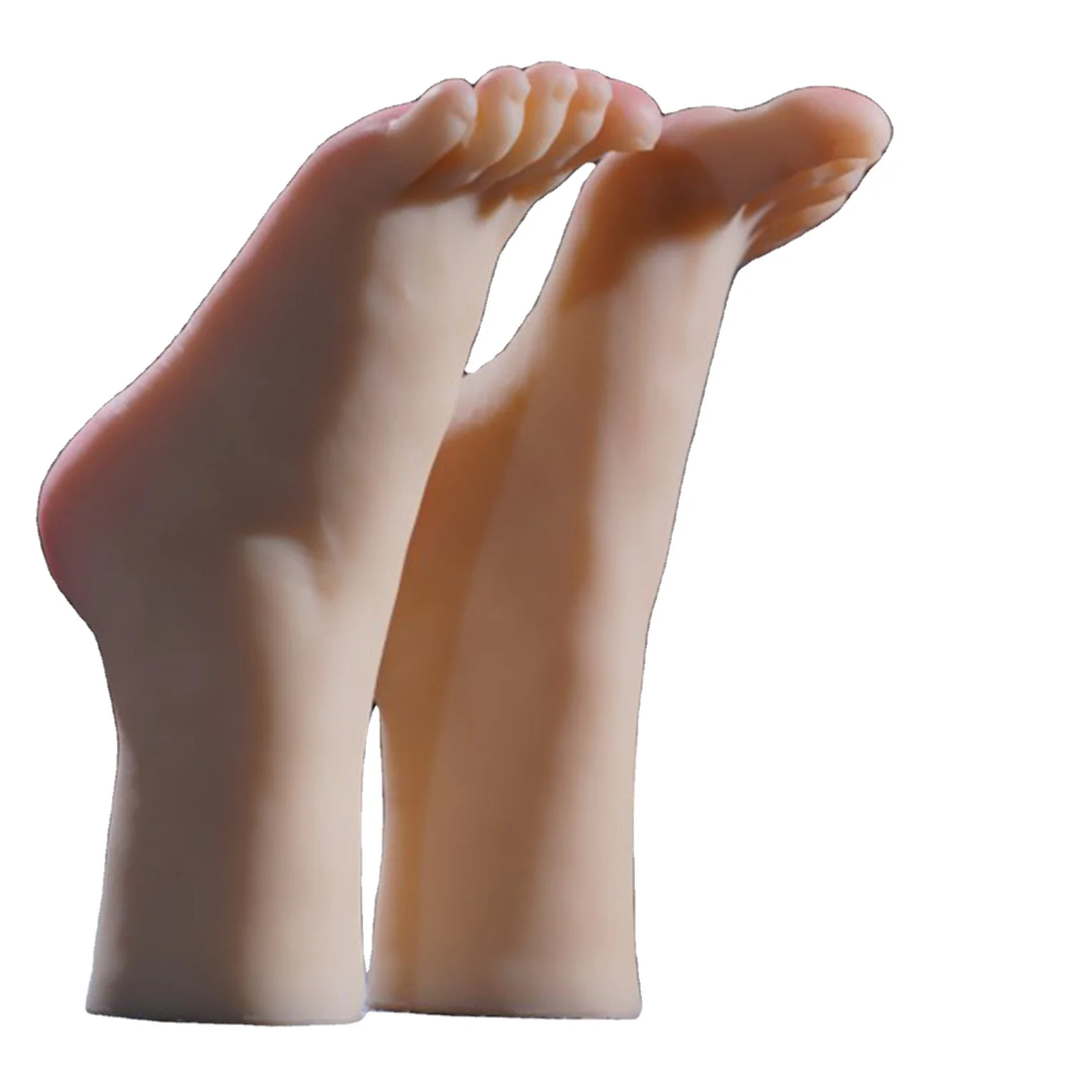 Небольшое минимальное кол-во в заказе пара Женские Fa ke средства ухода за кожей стоп практики нейл-арта дисплей Фетиш силиконового манекена модель стопы