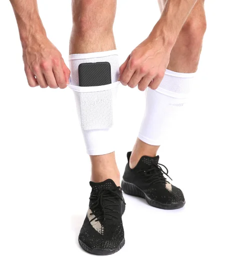 Manufacturer Breathable stays protective leg calf soccer shin guard sleeves for football