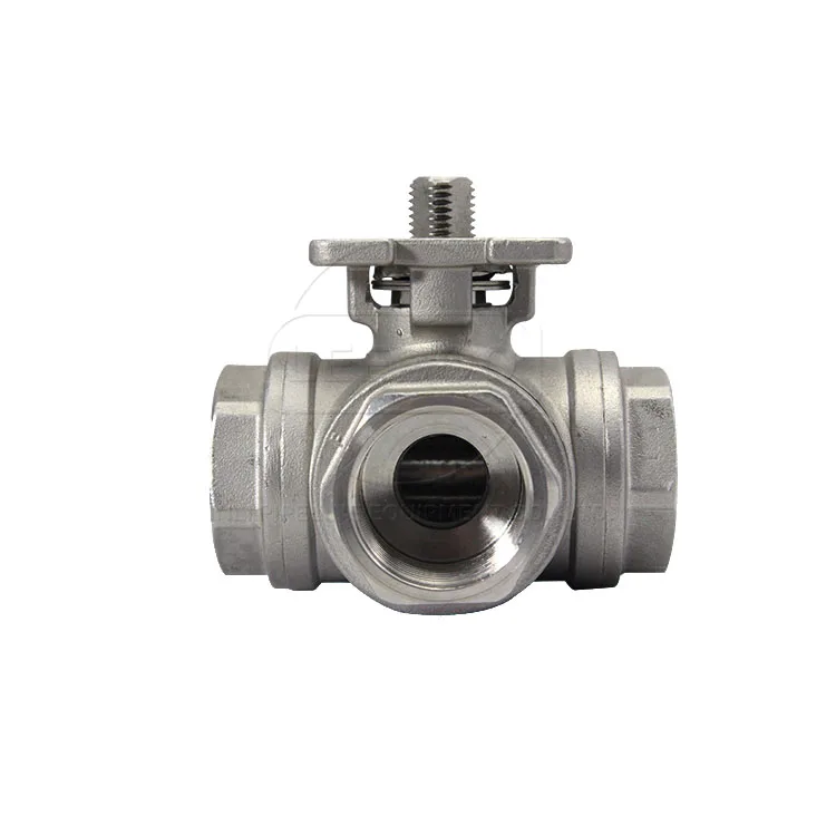 3 inch 4 inch Various Sanitary stainless steel 1000psi 3 PC 3 way 2 way ball valves with pneumatic actuator