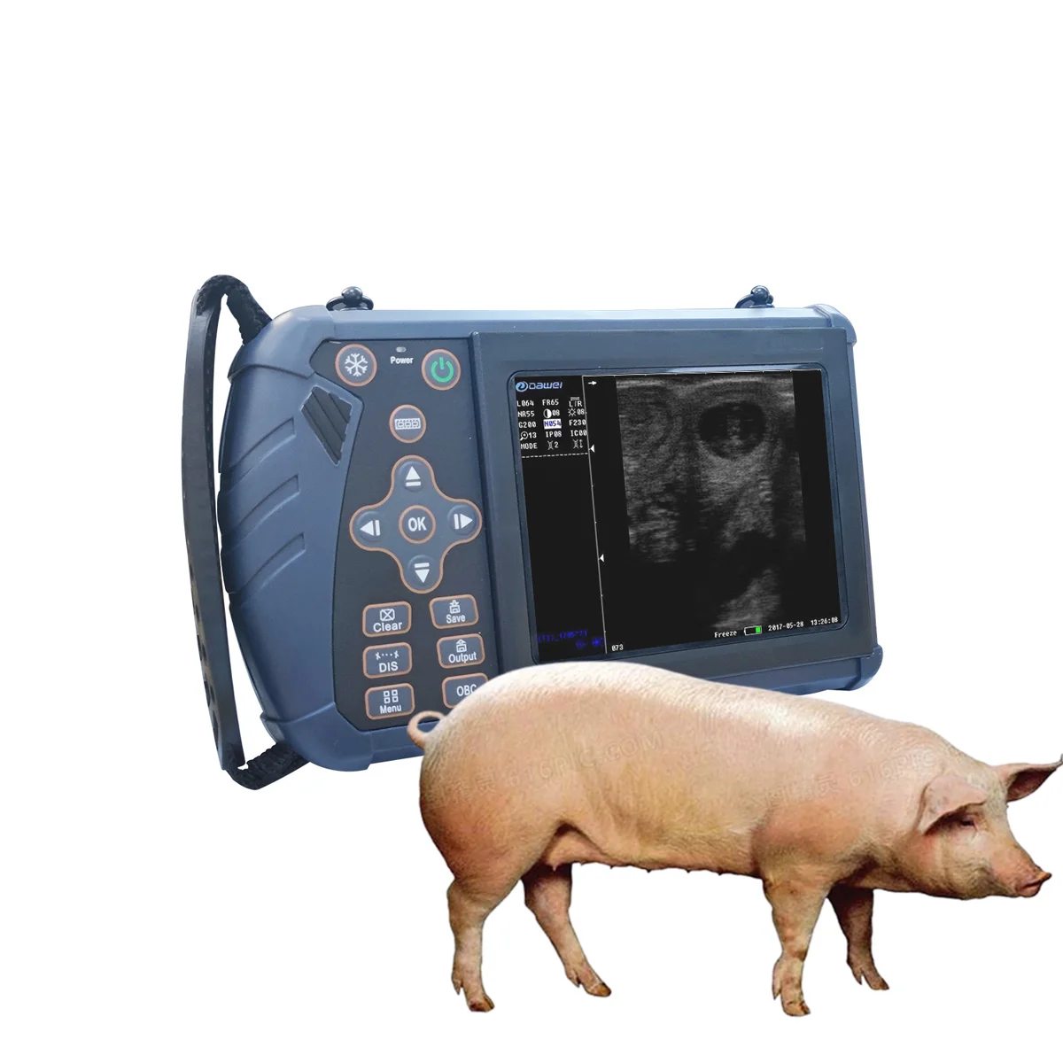 Veterinary Held-palm Pregnancy Ecograph Ultrasound scanner with CE