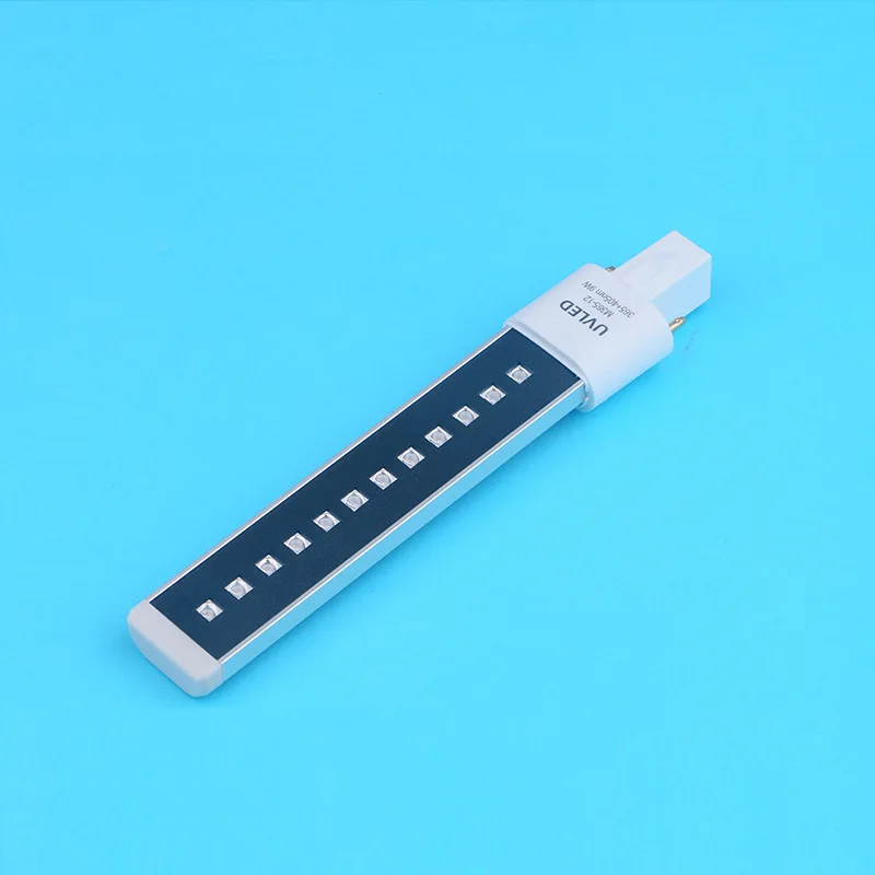 Custom 12 Beads Nail Dryer Lamp Bulbs Tube UV Lamp UV Tube Light 405nm UV Black Light Bulb for Nail Gel Drying