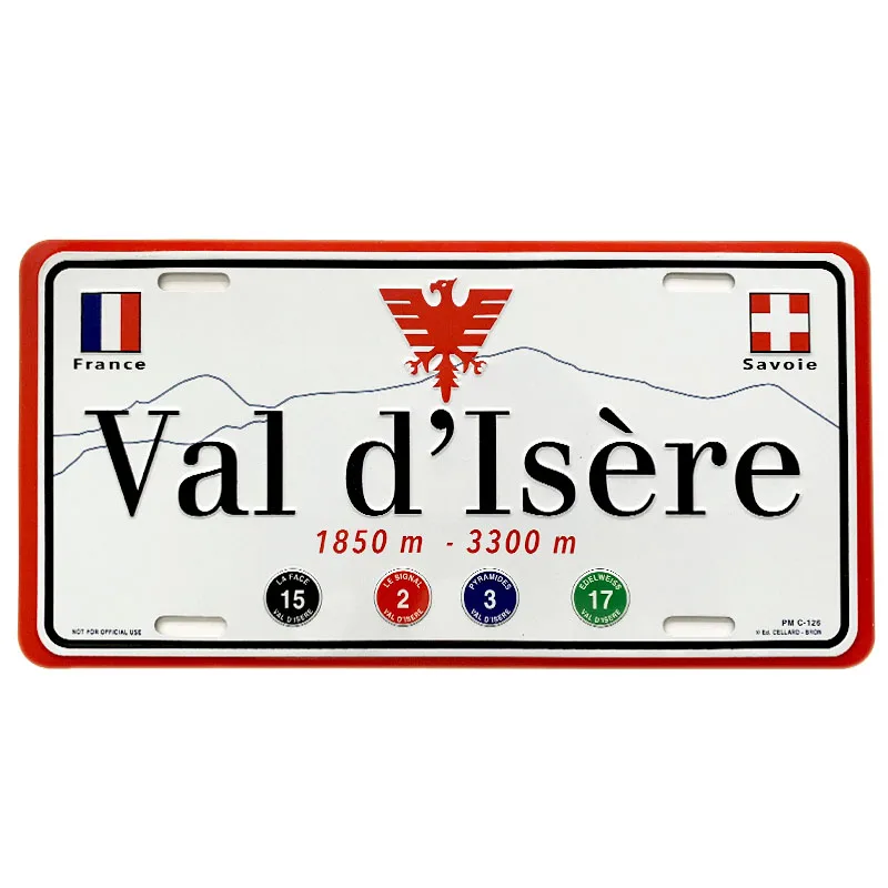 Custom Aluminum Bike Number Plate