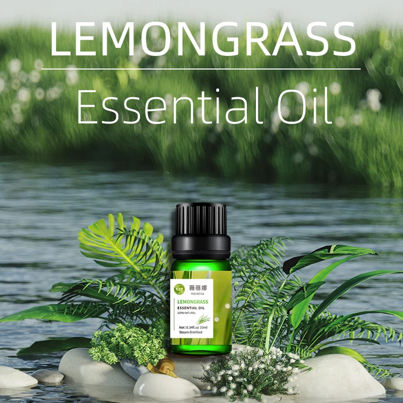 OEM Pure Natural Organic 100% pure lemon grass essential oil 10ml natural humidifier diffuser aroma essential oil