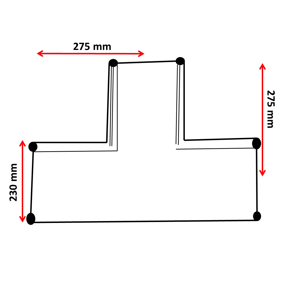 Premium Quality Factory Price Rubber Waterstop Type L/1 230mm Dumbbell Intersection Malaysia for High Movement Expansion Joints