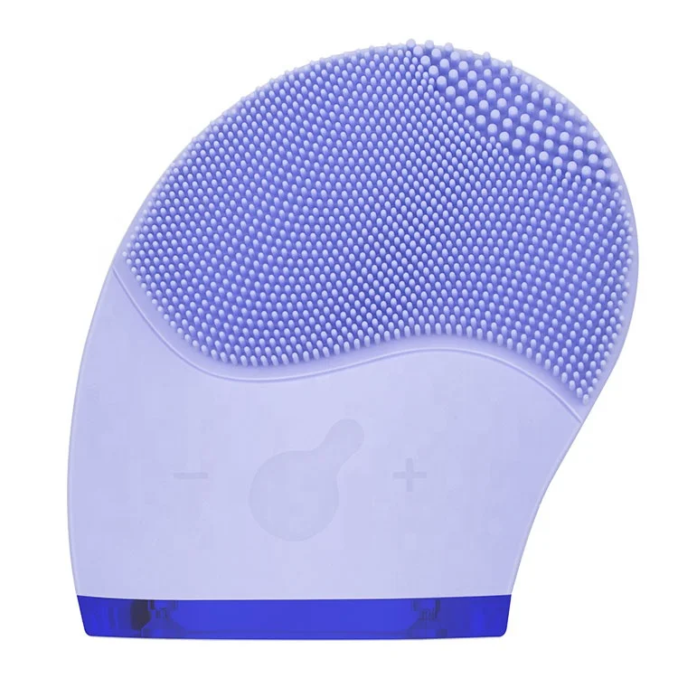 Manufacture Electric Silicone Facial Cleansing Brush Environmental Friendly Hand Held Face Cleaning Brush