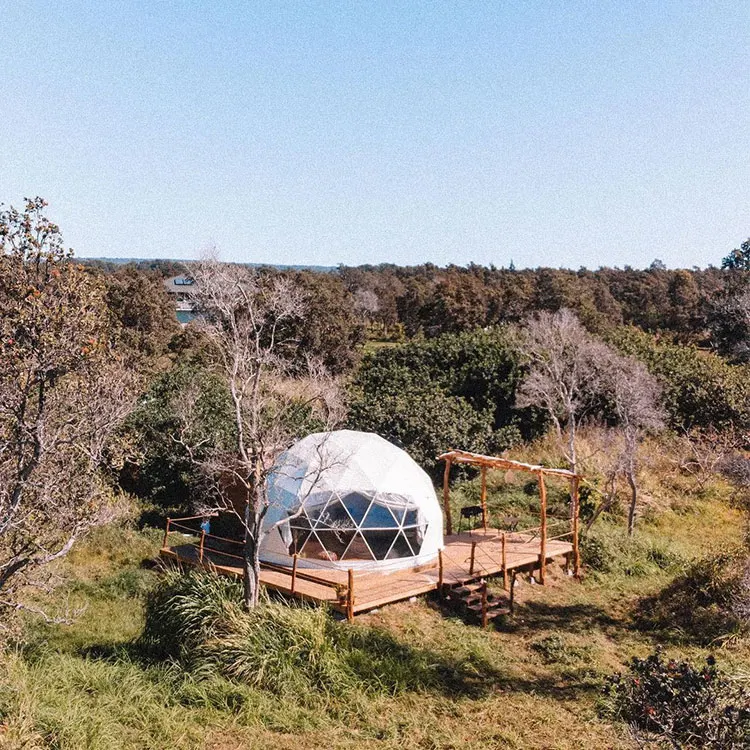 Geodesic Dome Glamping Tent Waterproof Luxury Dome Tent Hot Sale Camping Dome Hotel