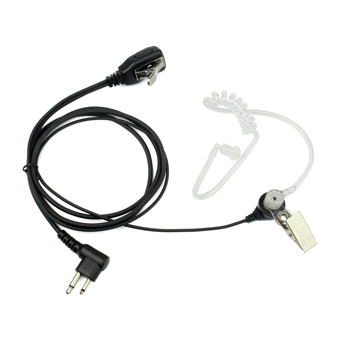 Retevis M1 connector 2 Pin PTT MIC Noise Reduction Acoustic Tube Inera Earpiece Headset For Motorola GP68/GP88/GP300/2000/CT150/