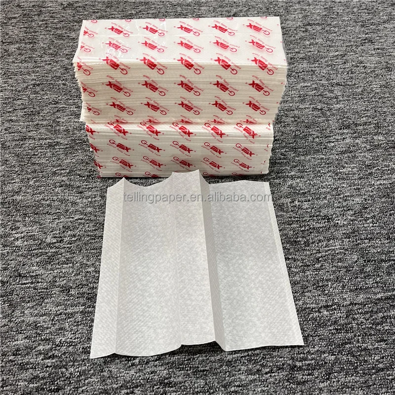 Wholesale factory eco-friendly 100% virgin wood pulp embossed 1ply c fold interfold towel hand kitchen paper towels bulk