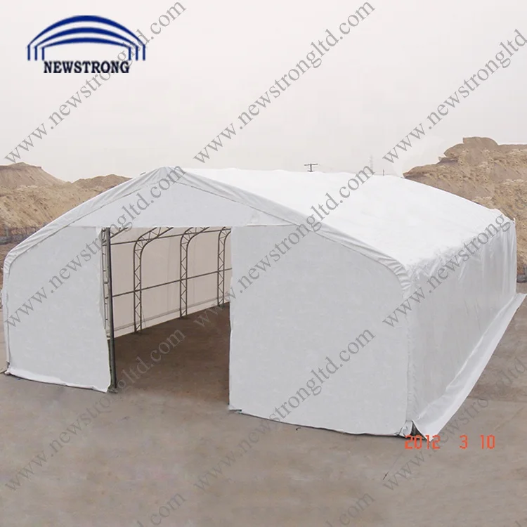 
Super Strong steel frame storage tent with PVC fabric 