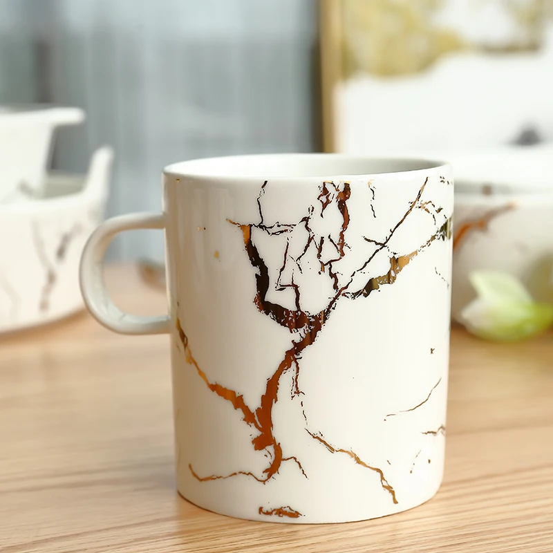 factory price marble ceramic mug cups and mugs wholesale milk coffee mugs custom logo 320ml