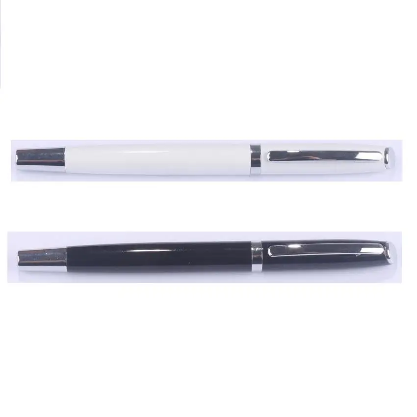Shinny black /white color  wholesale metal roller pen
