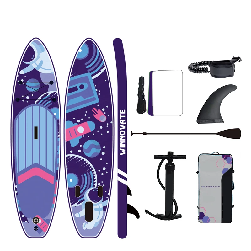 WINNOVATE2224 BSCI factory sup board inflatable stand up paddle board with accessories for water sport