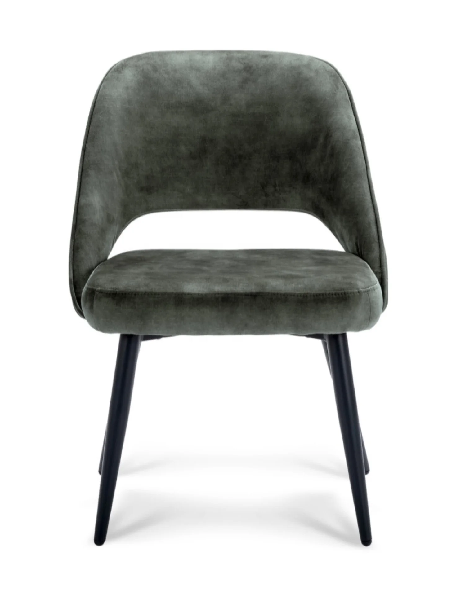 Боковое кресло в европейском стиле из искусственной кожи Cinzia с хромированной основой