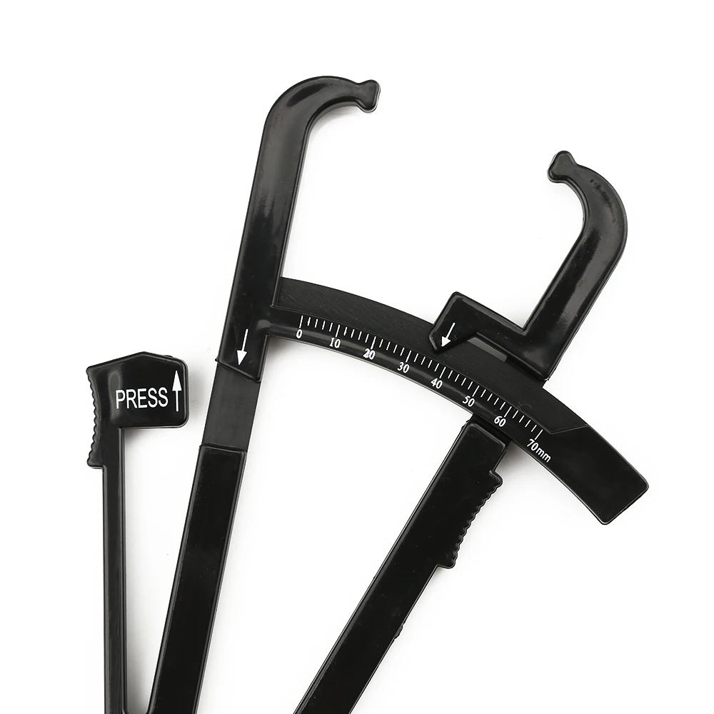 Wintape 70mm Metric Body Fat Caliper ABS and Plastic Material for Accurately Measuring Body Fat for Men and Women